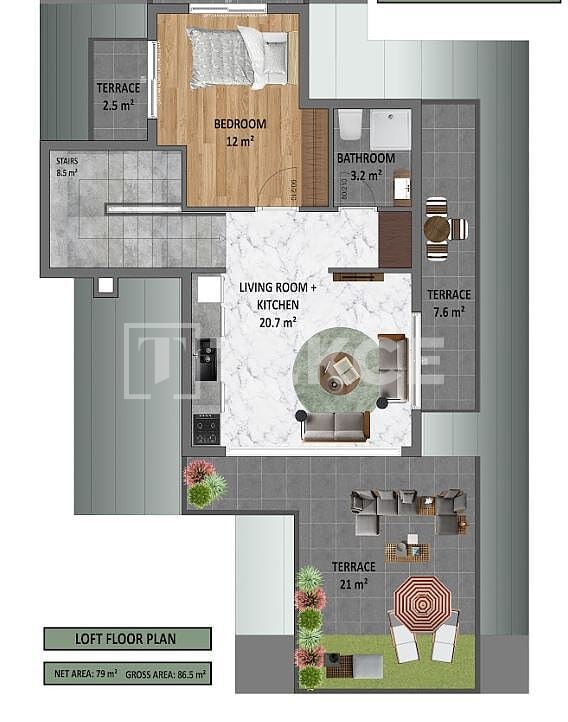 Вилла в Алании, Турция, 215 м² - фото 13