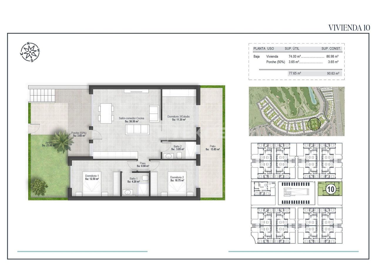 Апартаменты в Фуэнте-Аламо, Испания, 96 м² - фото 14