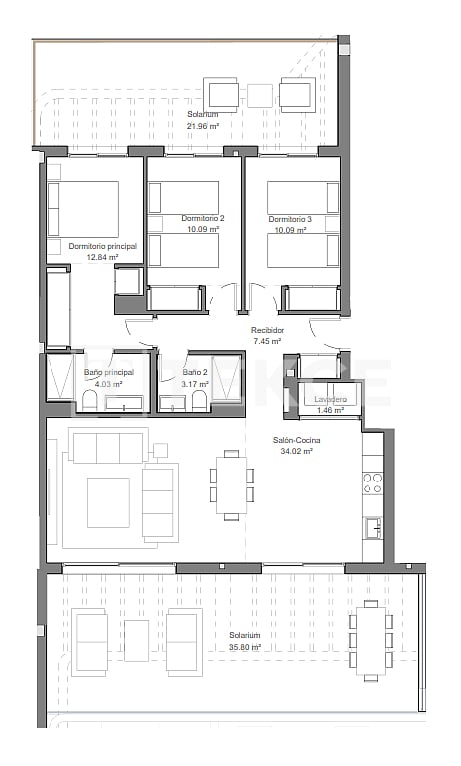 Апартаменты в Торремолиносе, Испания, 93 м² - фото 17