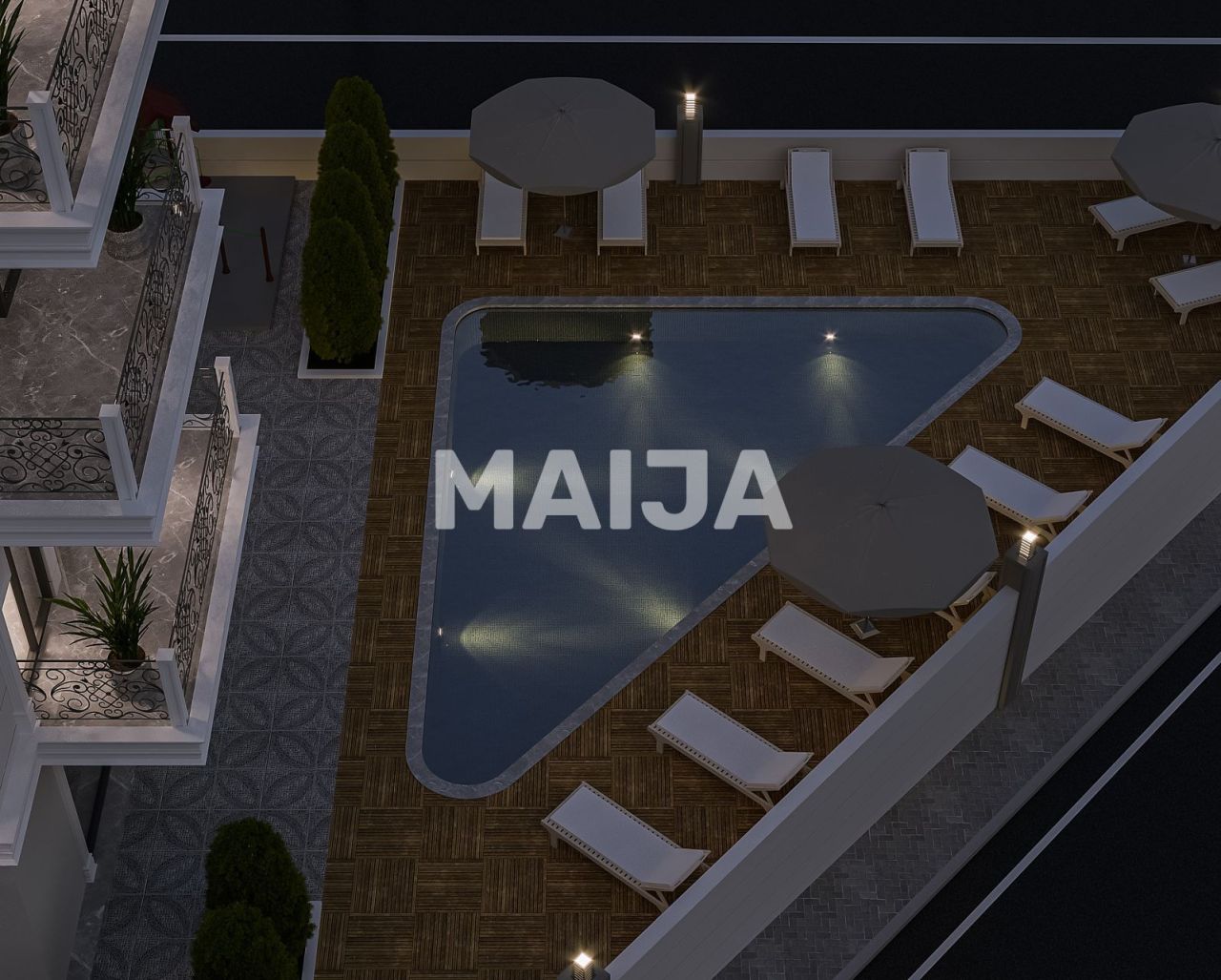 Апартаменты в Алании, Турция, 52 м² - фото 14