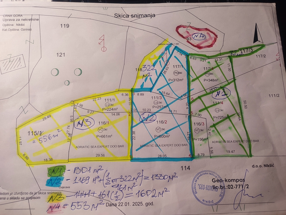 Земля в Никшиче, Черногория, 1 330 м² - фото 3