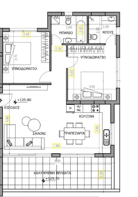 Апартаменты в Пафосе, Кипр, 104 м² - фото 14