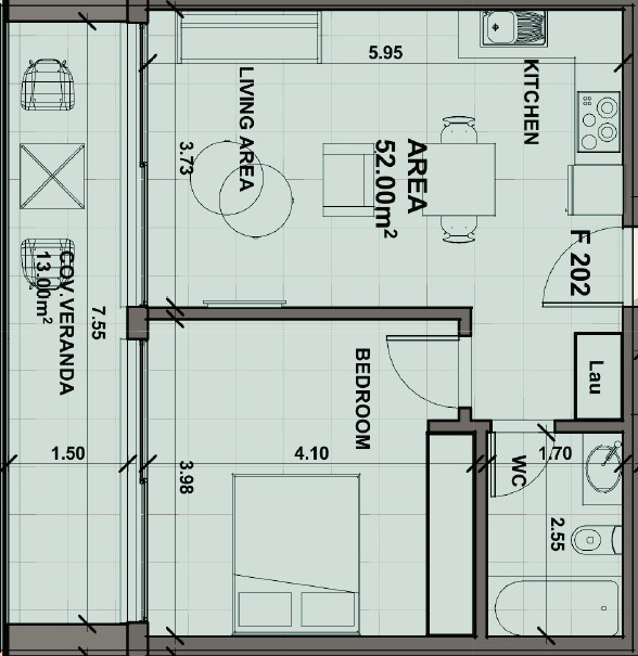 Апартаменты в Пафосе, Кипр, 65 м² - фото 15