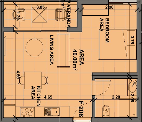 Студия в Пафосе, Кипр, 46 м² - фото 15