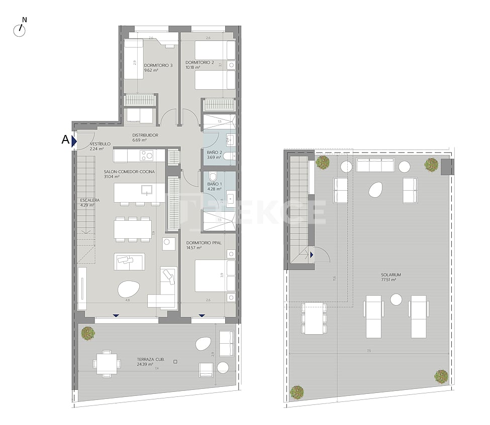 Пентхаус в Бенальмадене, Испания, 128 м² - фото 13