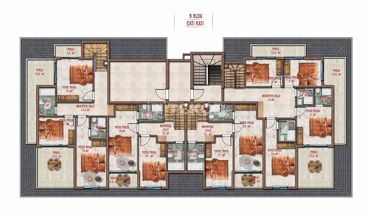 Пентхаус в Алании, Турция, 191 м² - фото 18