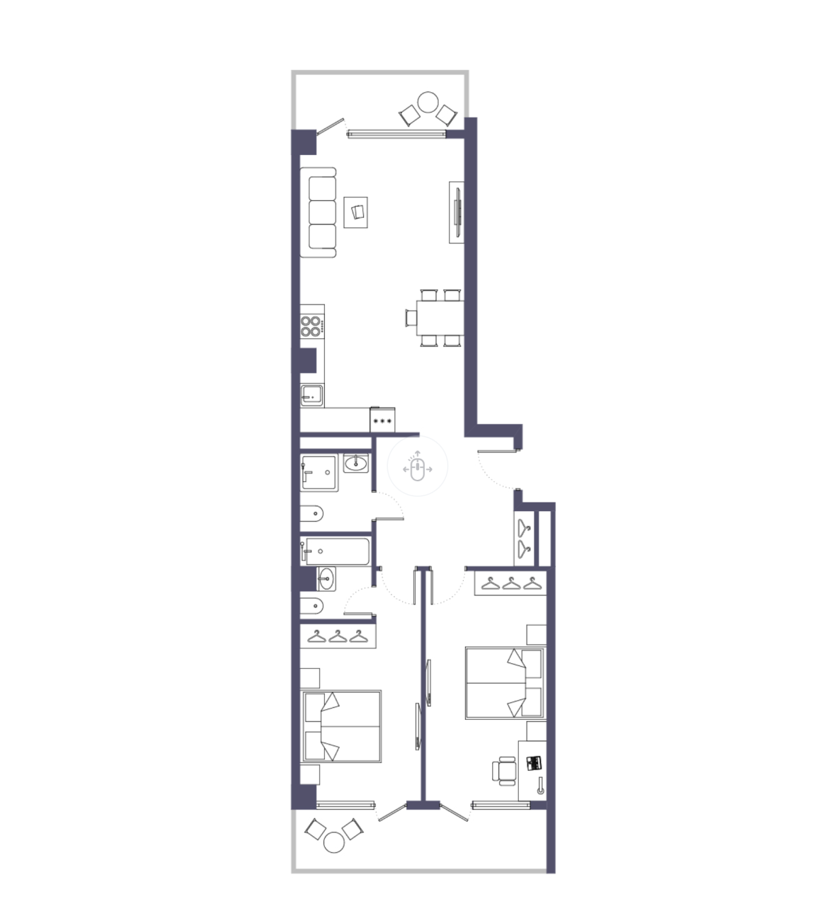 Квартира в Батуми, Грузия, 92.8 м² - фото 2