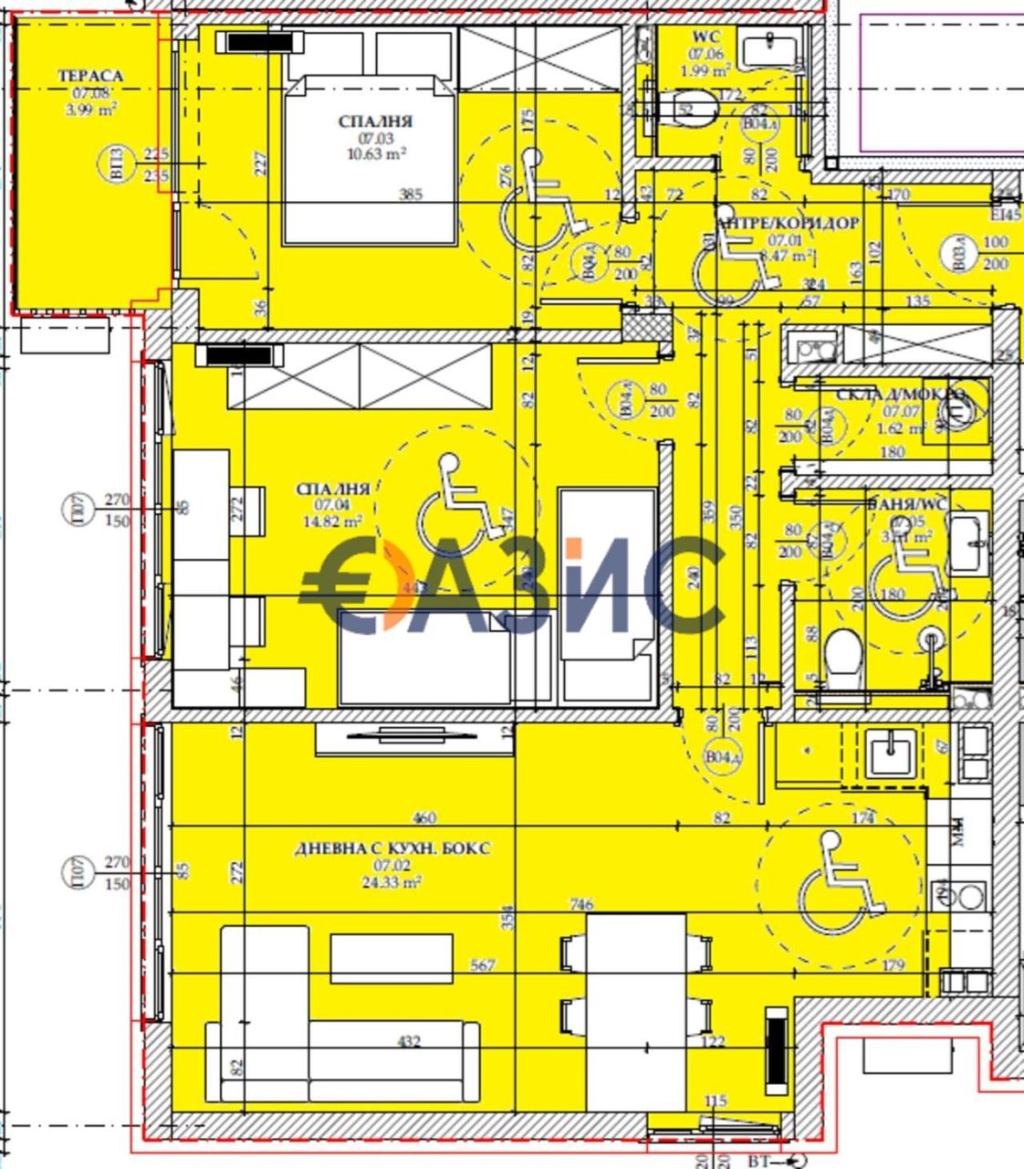 Апартаменты в Бургасе, Болгария, 102 м² - фото 10