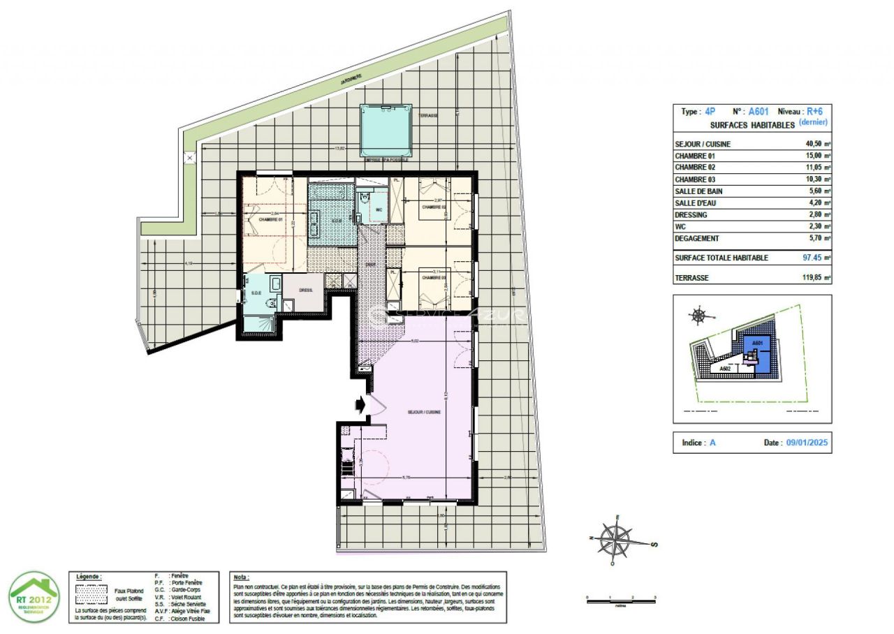 Апартаменты в Каннах, Франция, 97 м² - фото 4