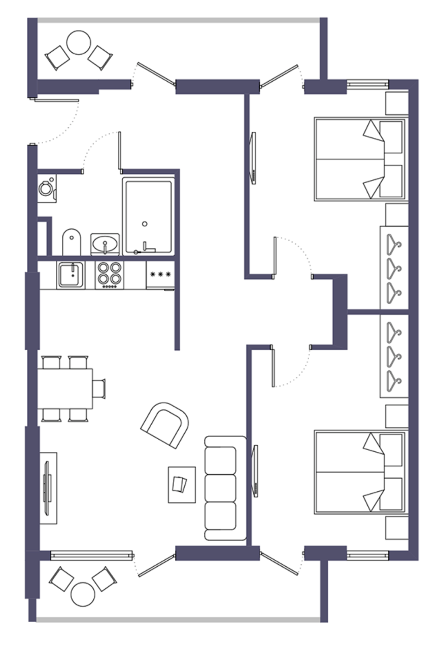 Апартаменты в Батуми, Грузия, 97 м² - фото 2