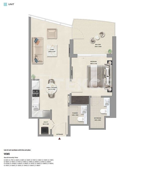 Апартаменты Умм-аль-Кувейн, ОАЭ, 47 м² - фото 18