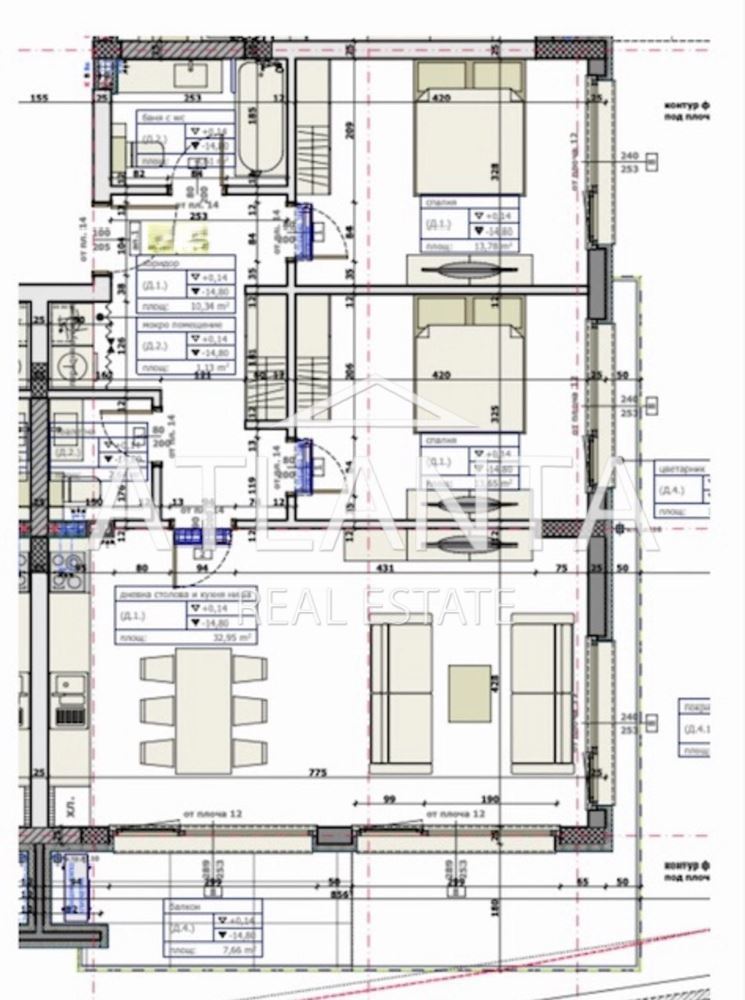 Апартаменты в Святых Константине и Елене, Болгария, 127 м² - фото 8