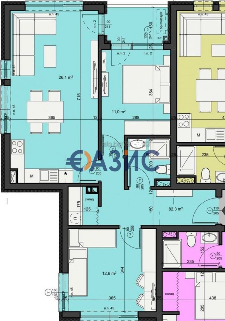 Апартаменты в Руднике, Болгария, 94 м² - фото 3