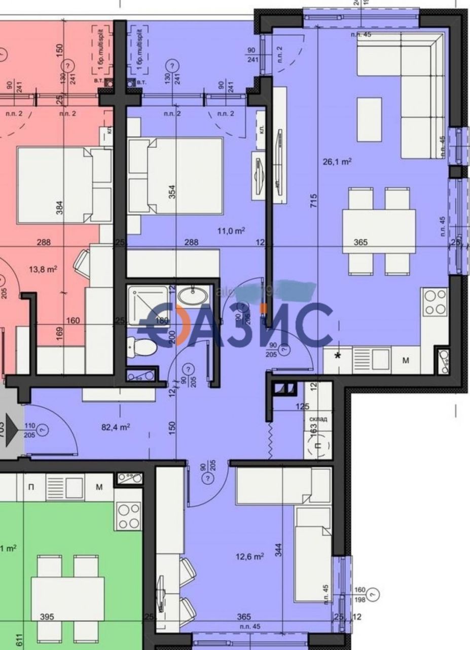 Апартаменты в Руднике, Болгария, 94 м² - фото 4