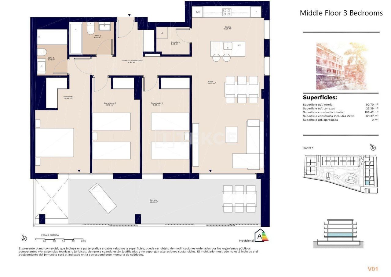 Апартаменты в Дении, Испания, 142 м² - фото 11