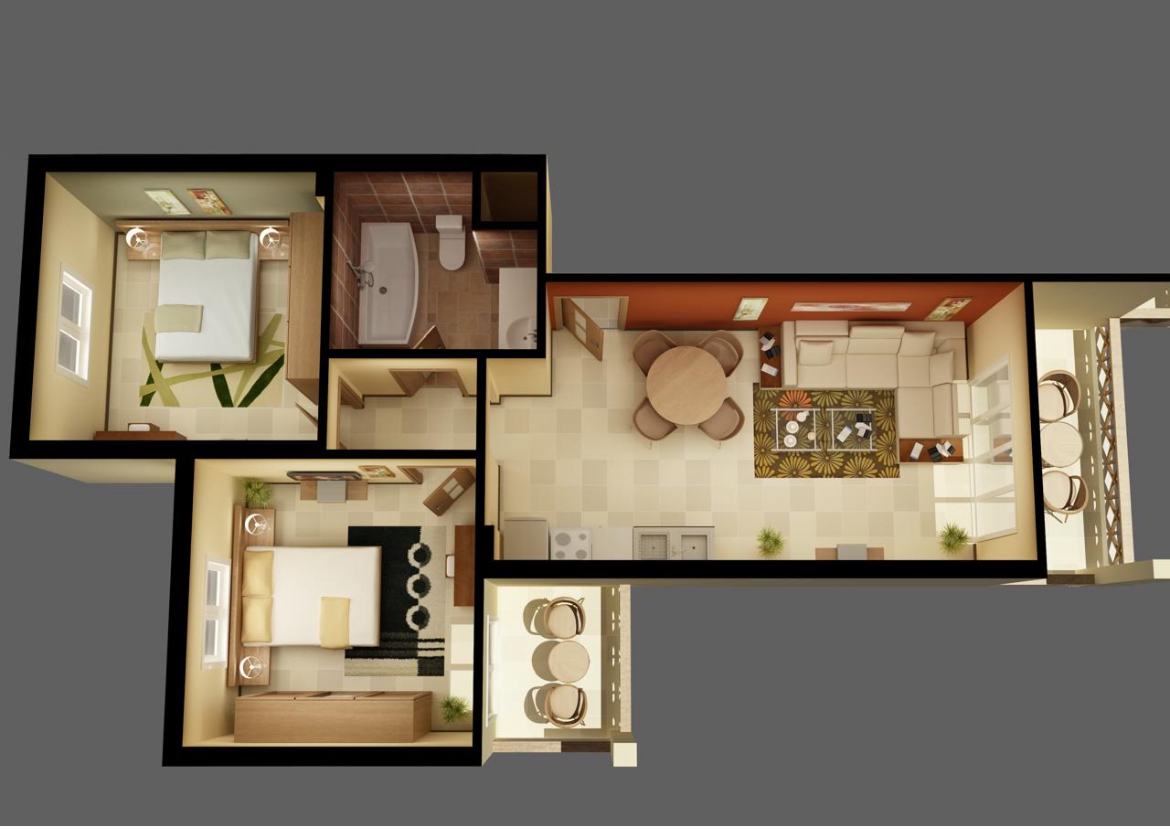 Квартира в Шарм-эль-Шейхе, Египет, 110 м² - фото 6