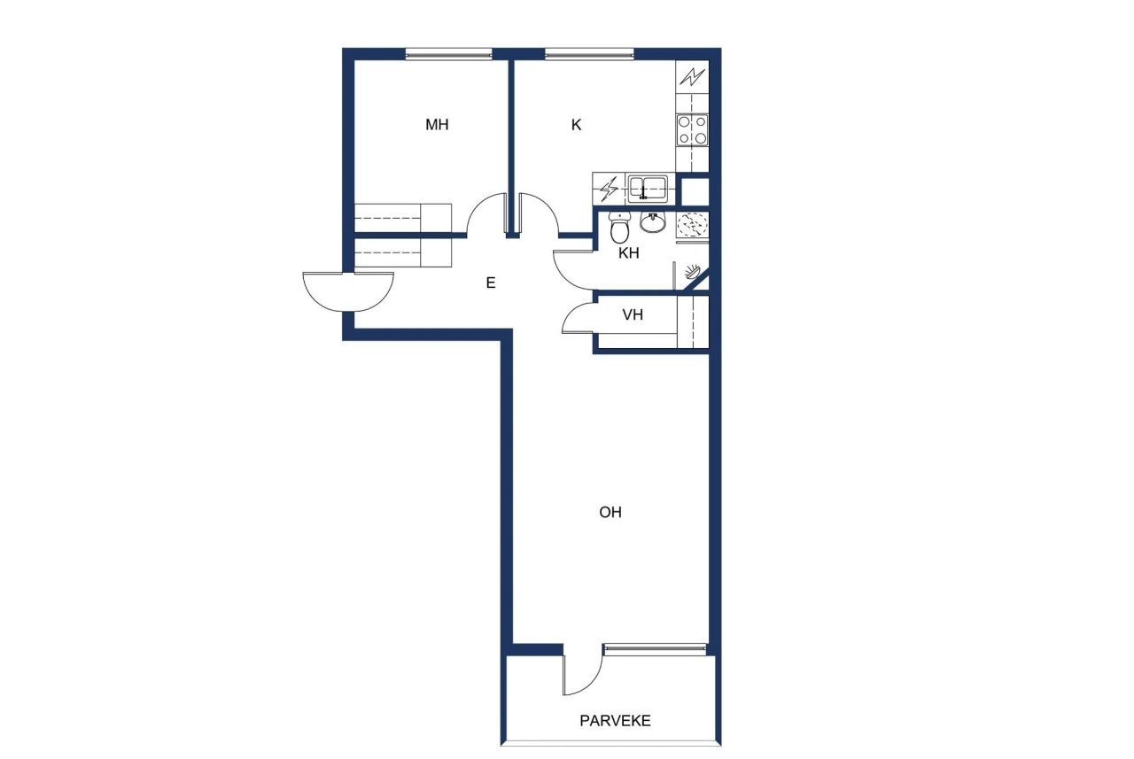 Квартира в Вантаа, Финляндия, 56 м² - фото 2