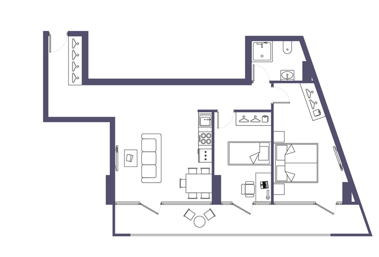 Квартира в Батуми, Грузия, 80.95 м² - фото 2