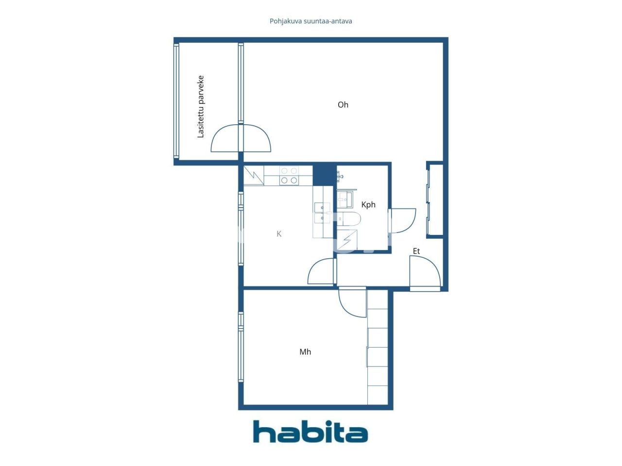 Апартаменты в Хельсинки, Финляндия, 63 м² - фото 2