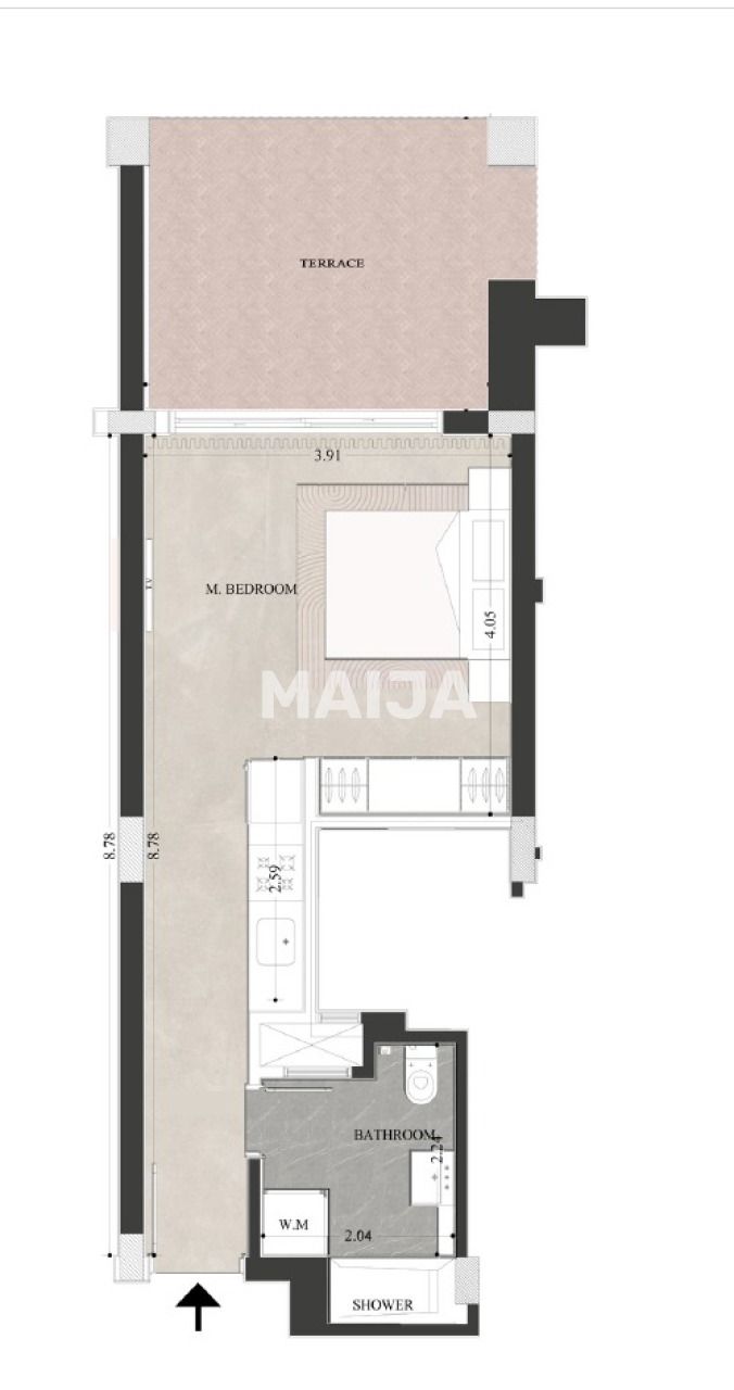 Апартаменты в Хургаде, Египет, 54 м² - фото 2