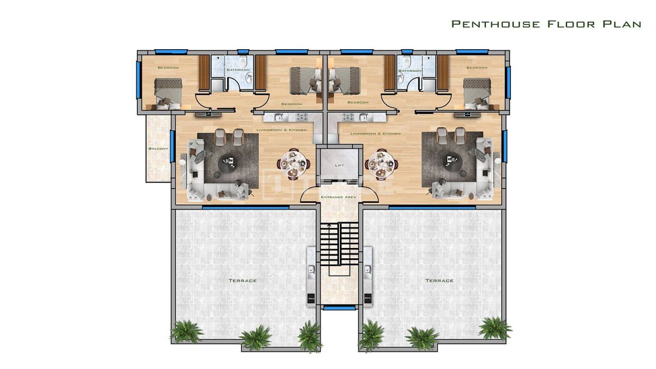 Пентхаус в Газимагусе, Кипр, 156 м² - фото 10