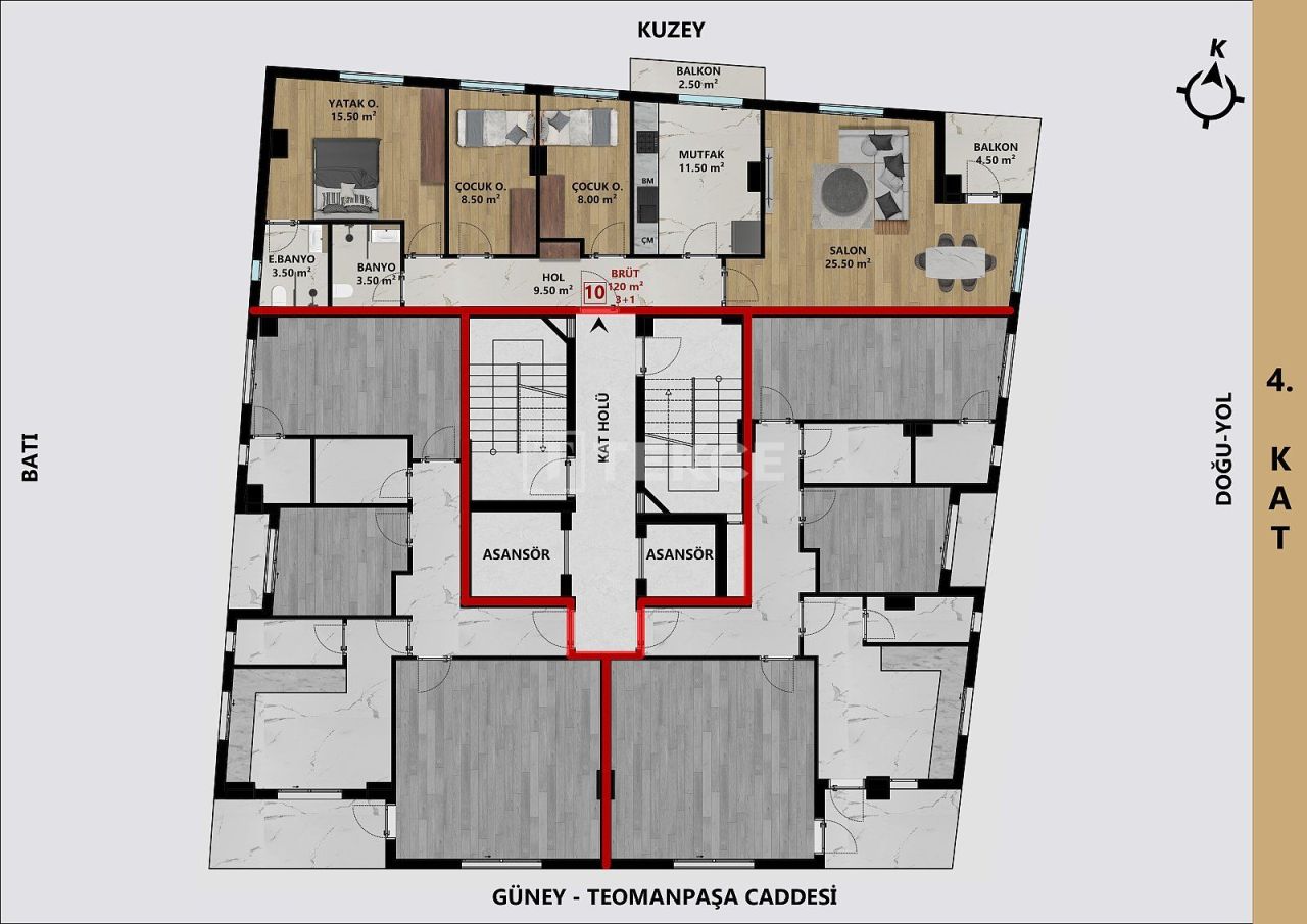 Пентхаус в Анталии, Турция, 200 м² - фото 12