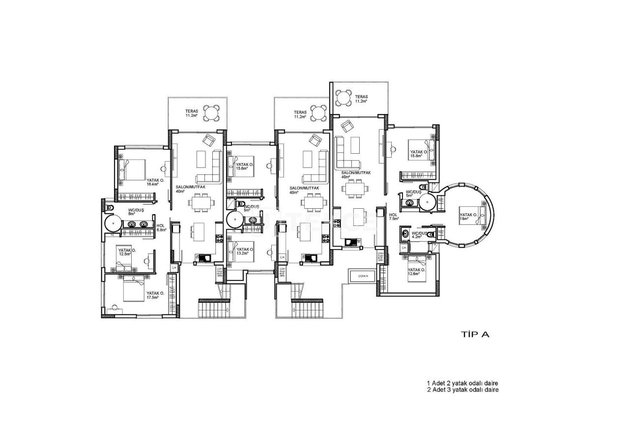 Апартаменты в Кирении, Кипр, 112 м² - фото 14