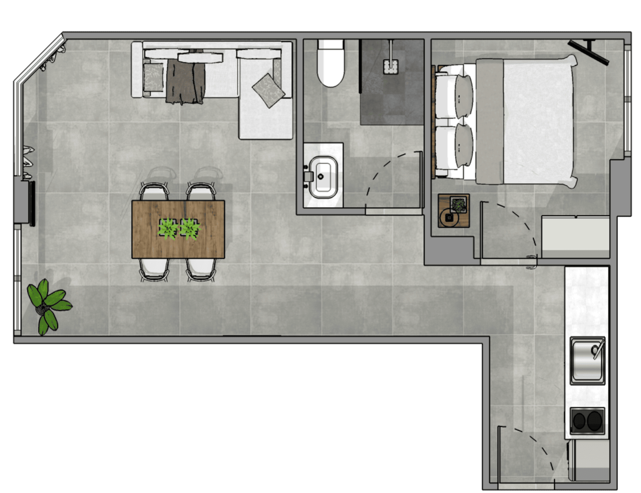 Апартаменты на Пхукете, Таиланд, 41 м² - фото 12