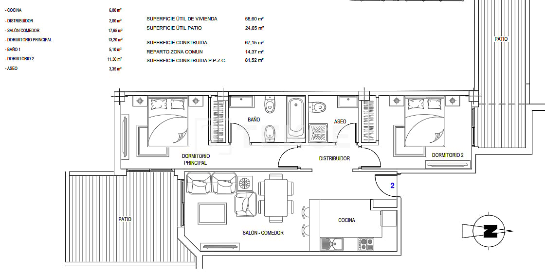 Апартаменты в Малаге, Испания, 51 м² - фото 17