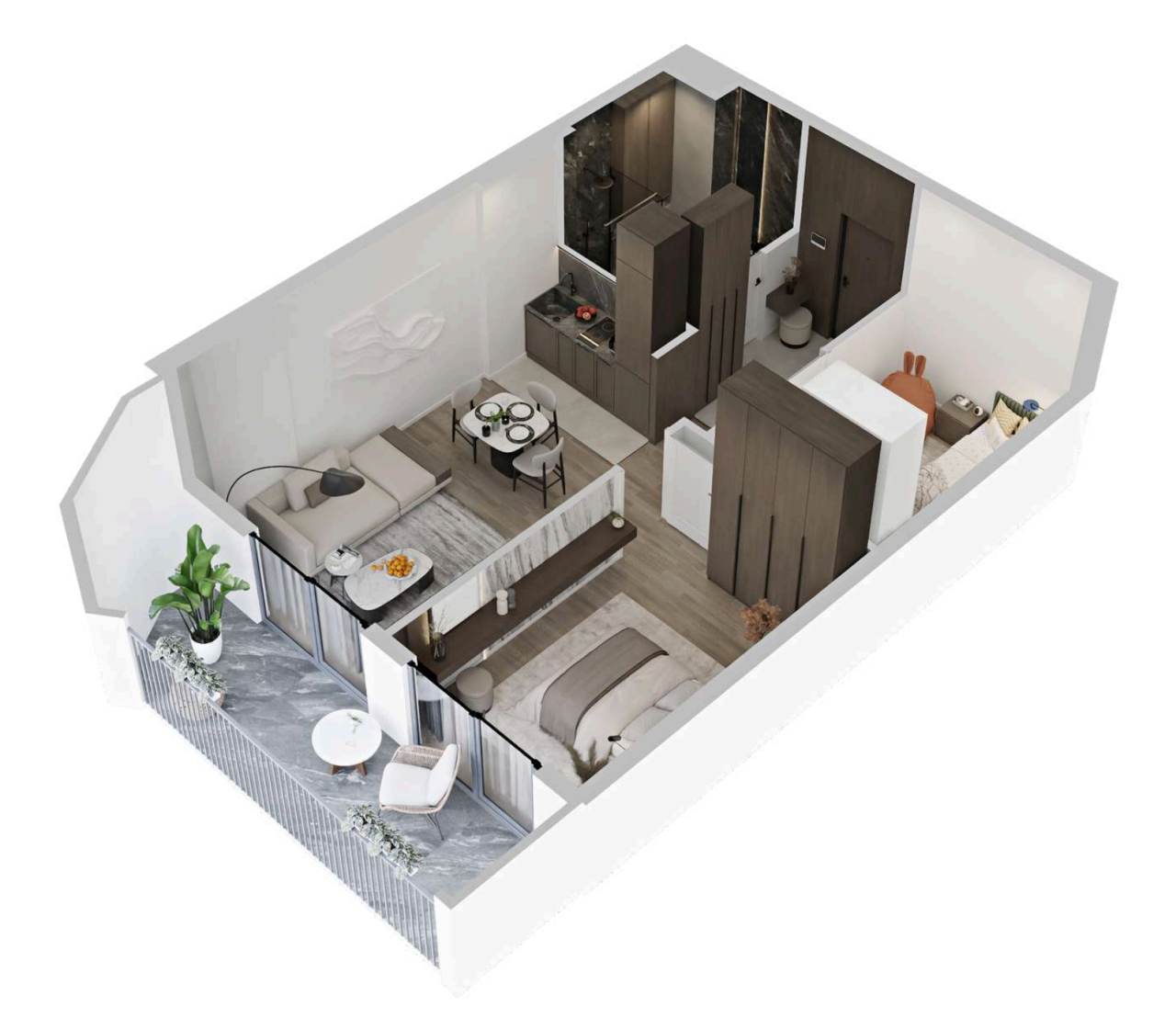 Квартира в Батуми, Грузия, 56.7 м² - фото 1