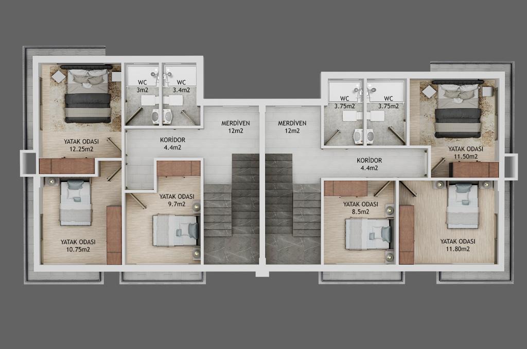 Коттедж в Алсанджаке, Кипр, 108 м² - фото 7