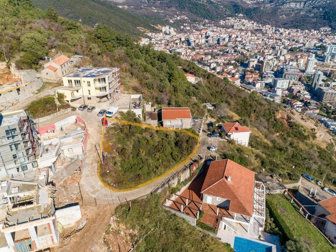 Земля в Будве, Черногория, 1 257 м² - фото 2