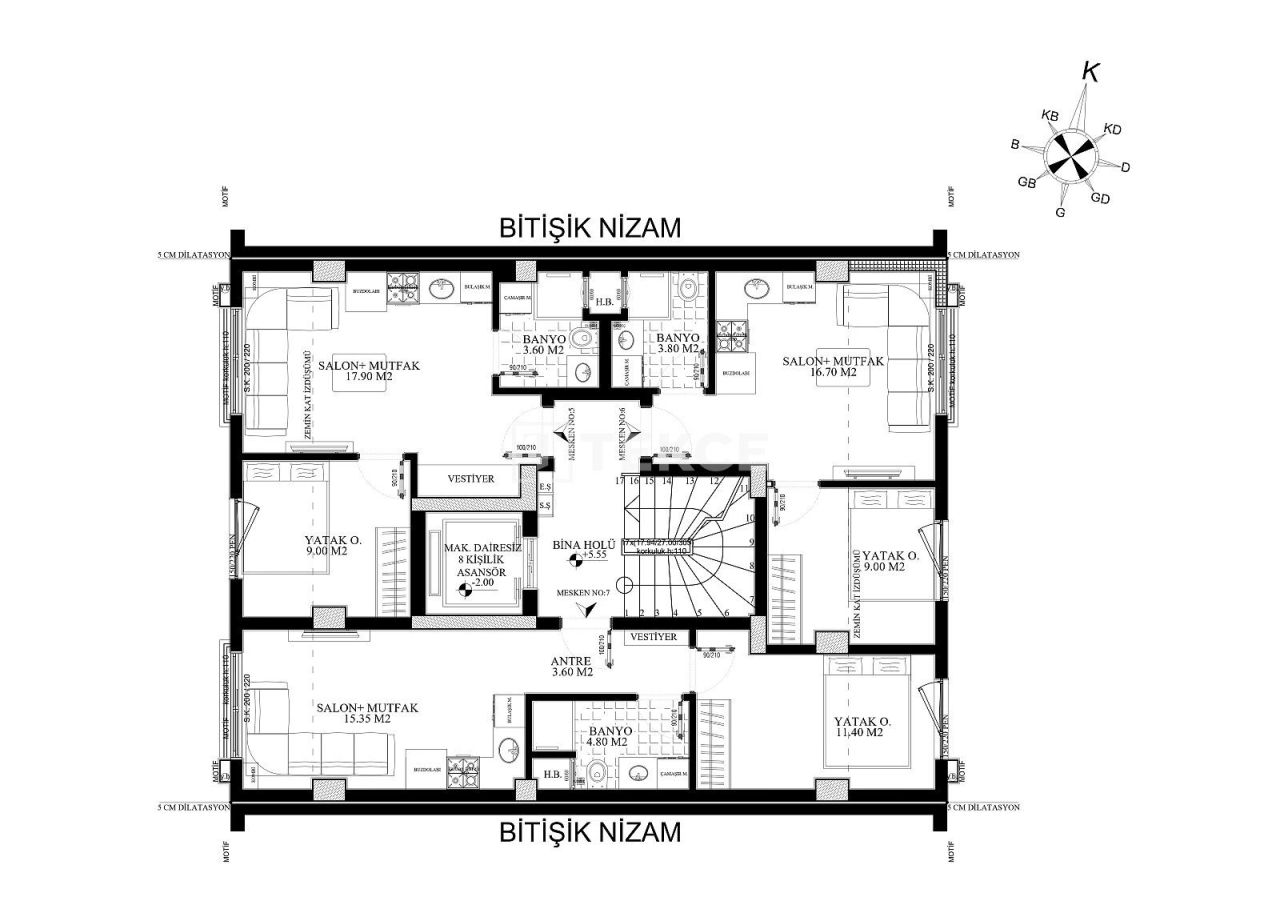 Апартаменты в Анталии, Турция, 80 м² - фото 7