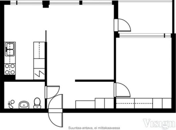 Квартира в Куопио, Финляндия, 44 м² - фото 2