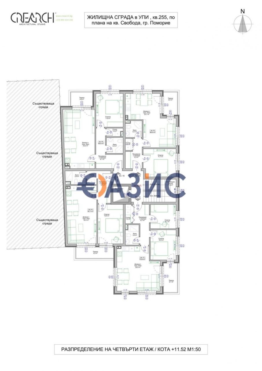 Апартаменты в Поморие, Болгария, 88 м² - фото 17