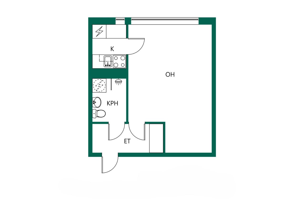 Квартира в Хельсинки, Финляндия, 29 м² - фото 3