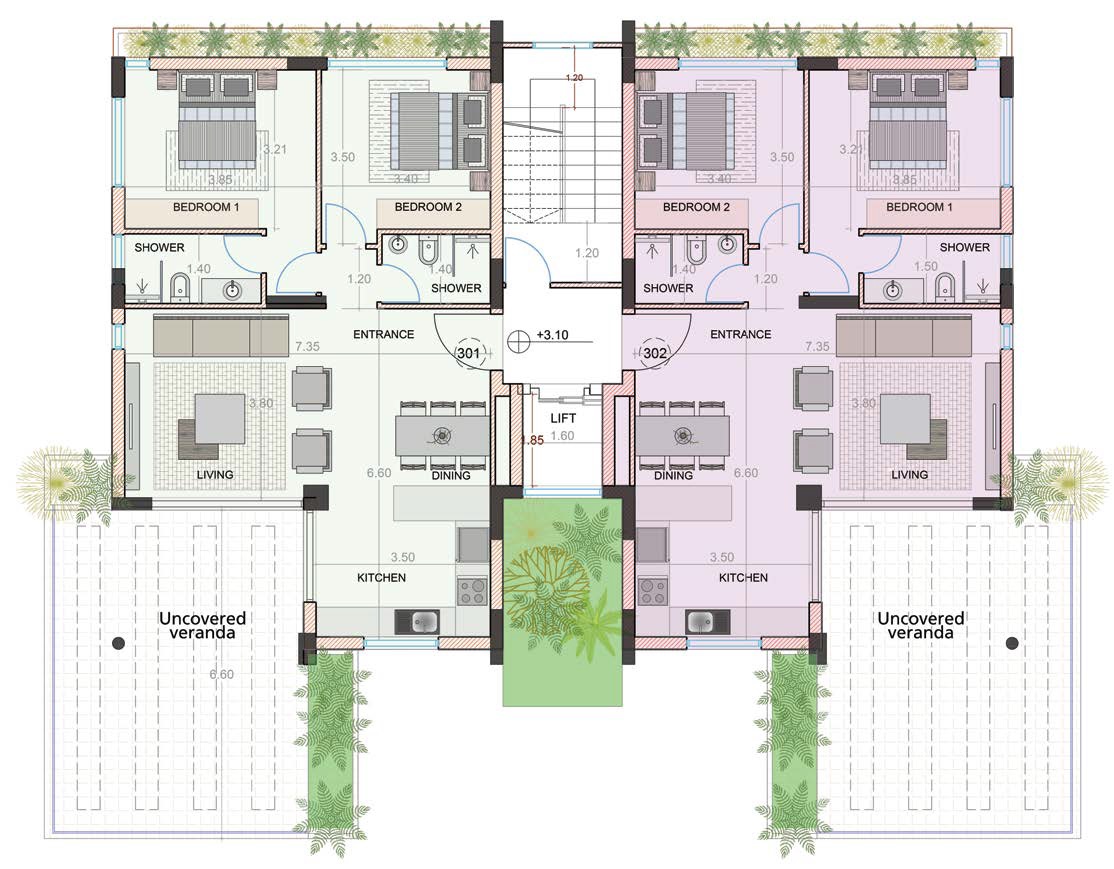 Апартаменты в Пафосе, Кипр, 120 м² - фото 11
