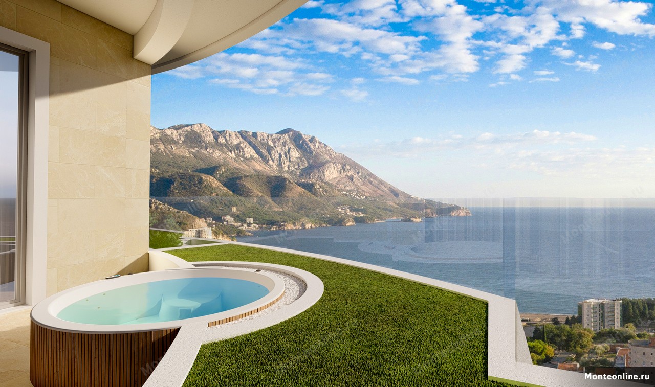 Апартаменты в Бечичи, Черногория, 40 м² - фото 1