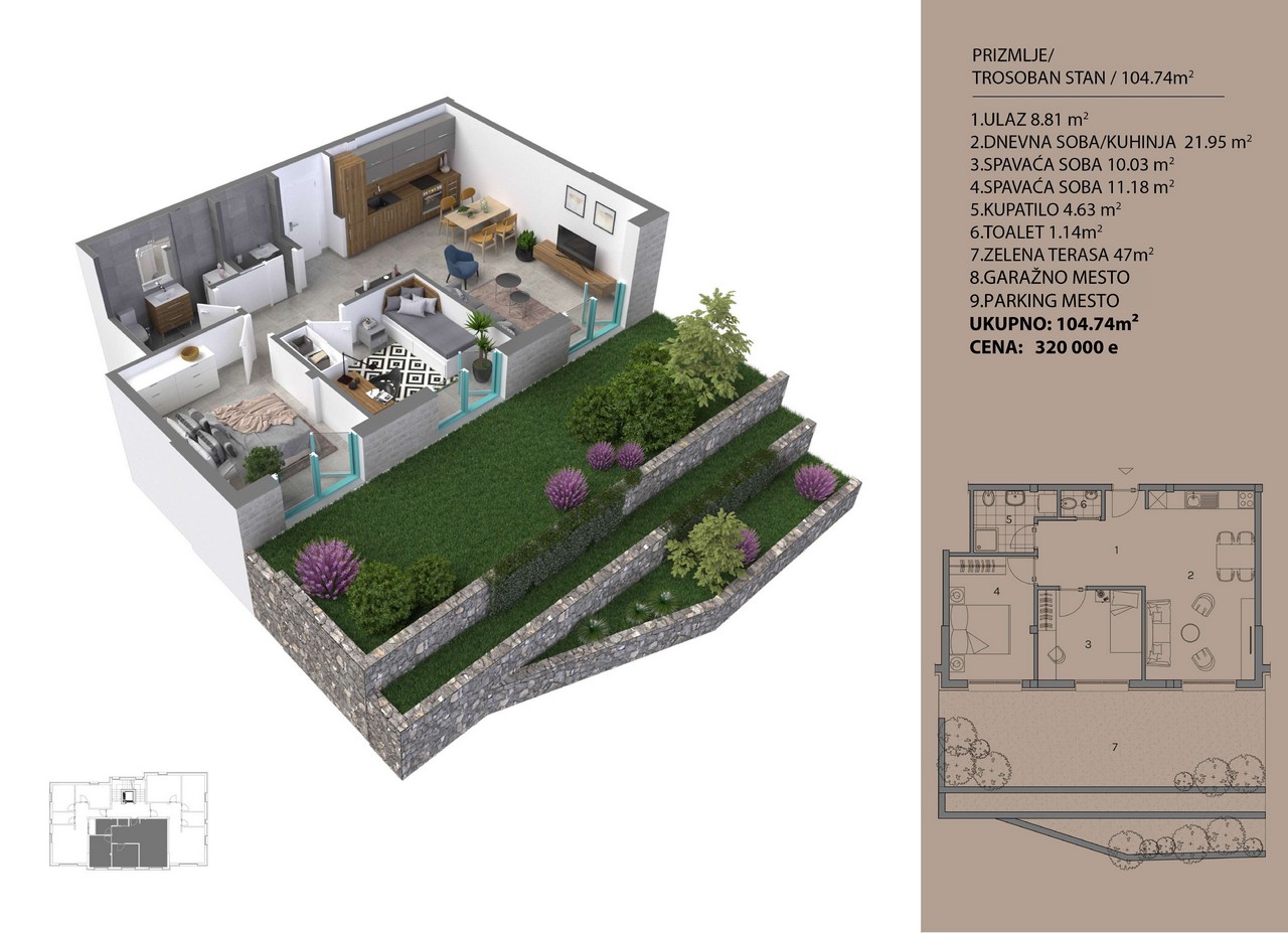 Апартаменты в Доброте, Черногория, 157 м² - фото 4
