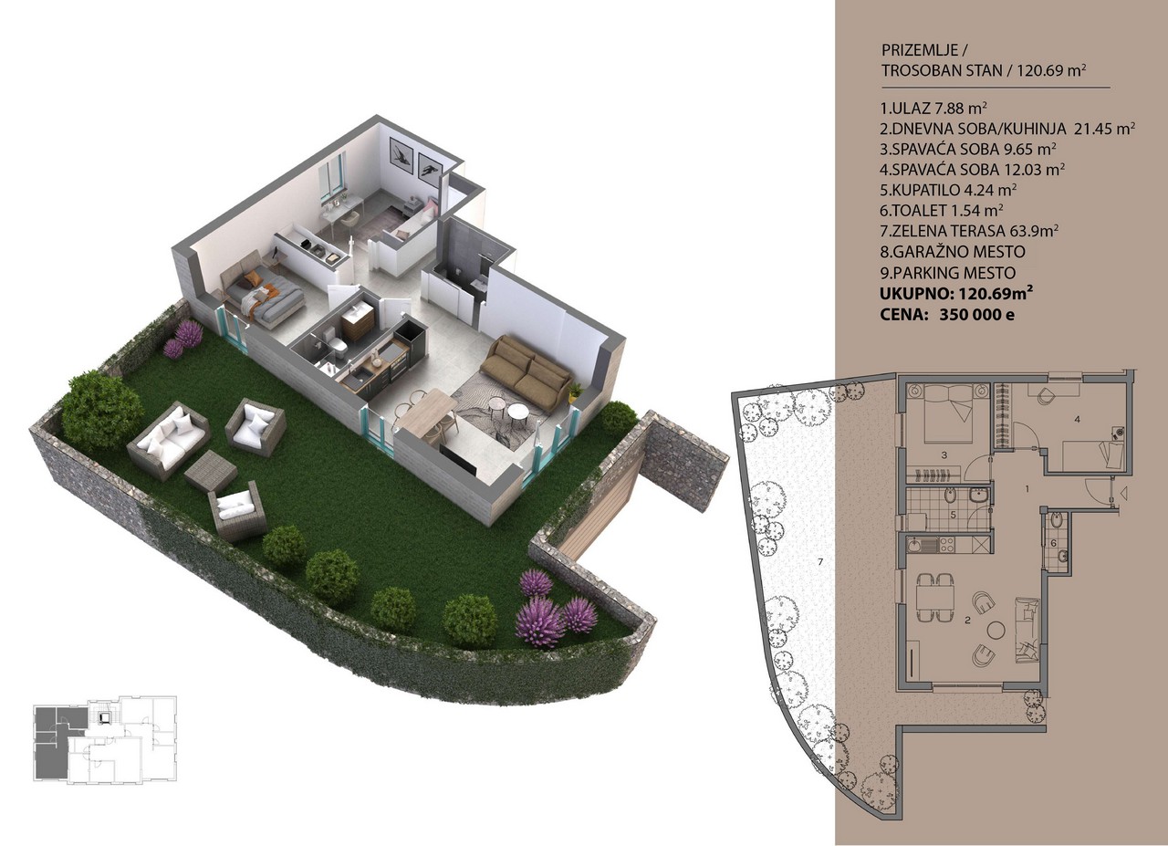 Апартаменты в Доброте, Черногория, 157 м² - фото 5