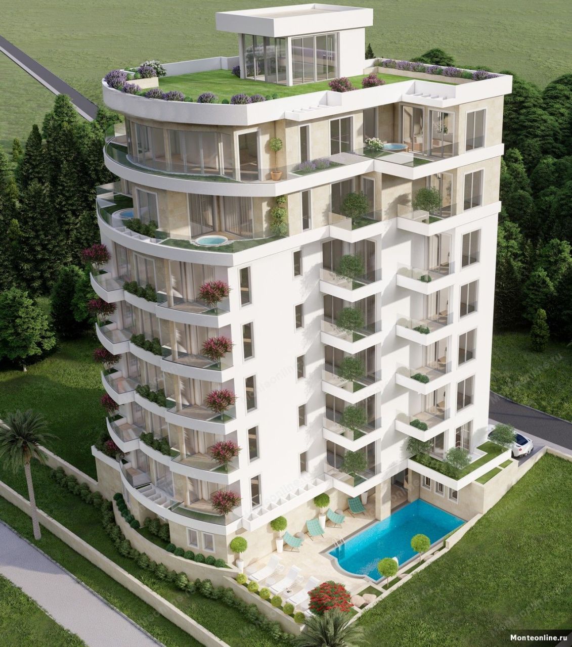 Апартаменты в Бечичи, Черногория, 40 м² - фото 8