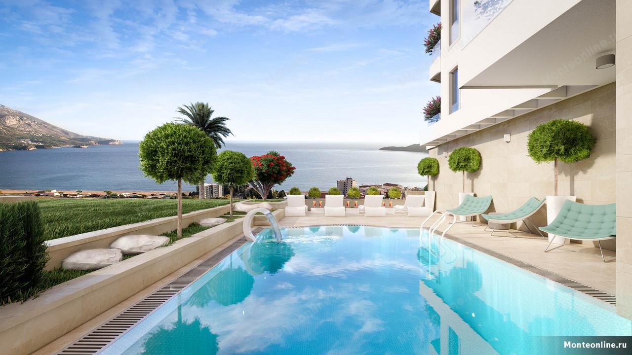 Апартаменты в Бечичи, Черногория, 40 м² - фото 9