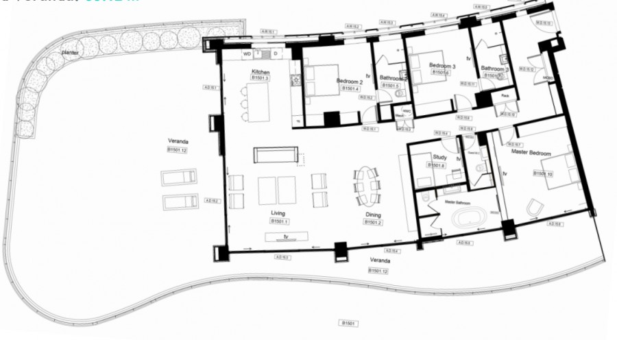 Пентхаус в Лимасоле, Кипр, 312 м² - фото 10