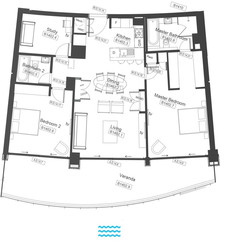 Апартаменты в Лимасоле, Кипр, 151 м² - фото 10