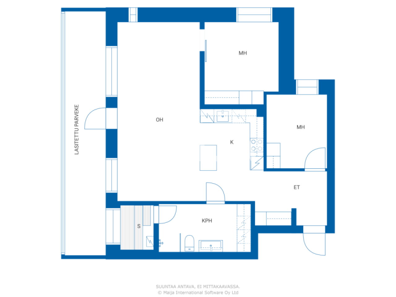 Апартаменты в Вантаа, Финляндия, 69.5 м² - фото 2