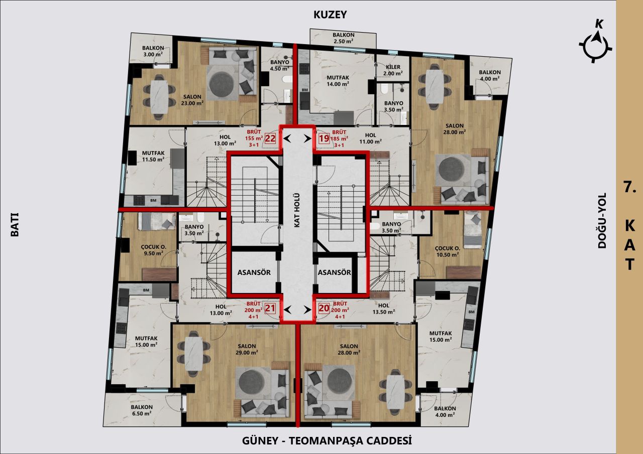 Квартира в Анталии, Турция, 120 м² - фото 6