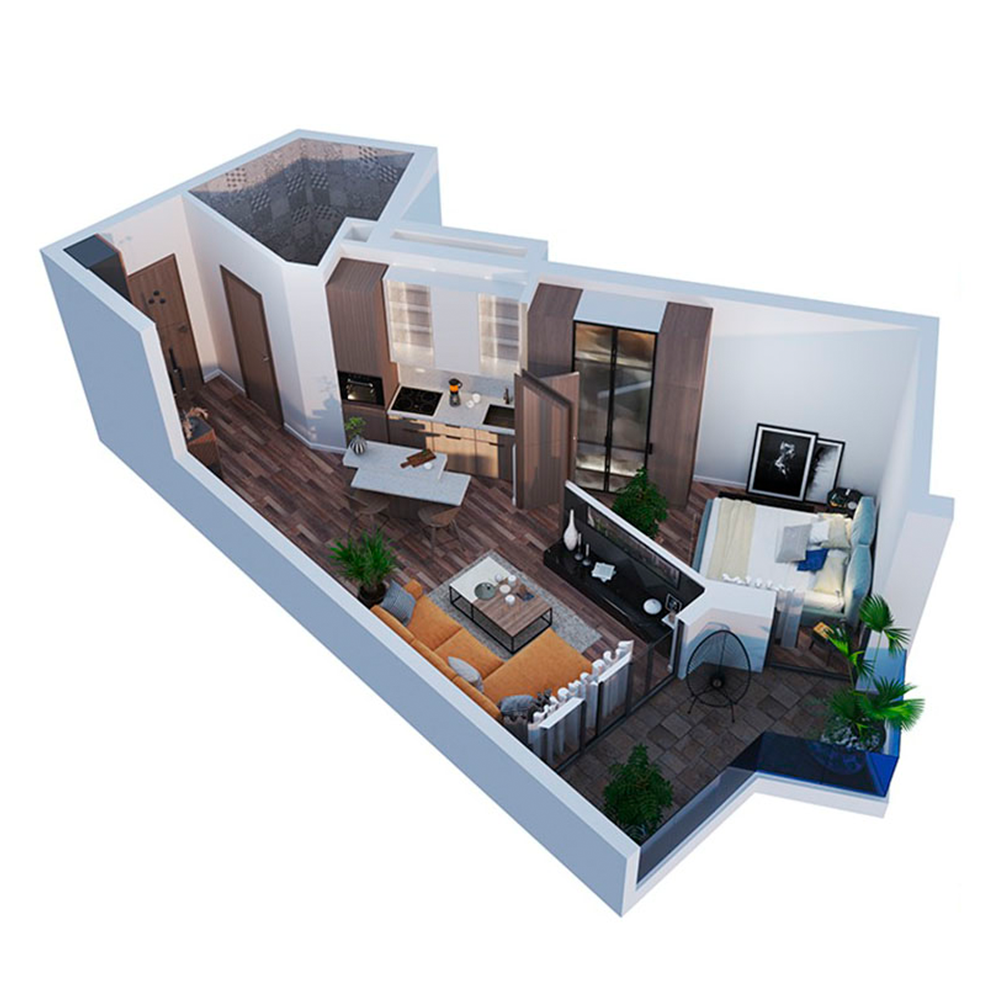 Квартира в Батуми, Грузия, 44 м² - фото 1