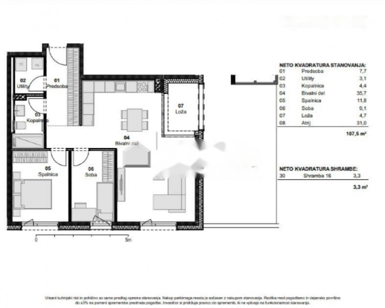 Квартира в Изоле, Словения, 111 м² - фото 7