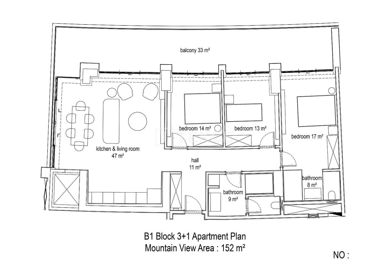 Апартаменты в Алании, Турция, 152 м² - фото 15