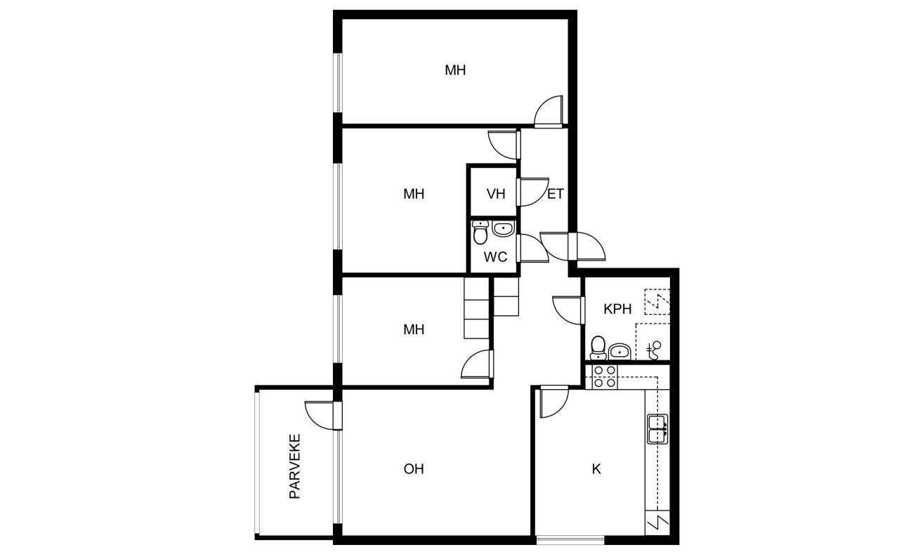 Квартира в Вантаа, Финляндия, 92 м² - фото 2